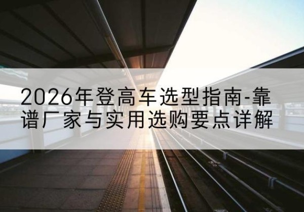 中方登高车厂家推荐-2026年登高车选型指南-靠谱厂家与实用选购要点详解